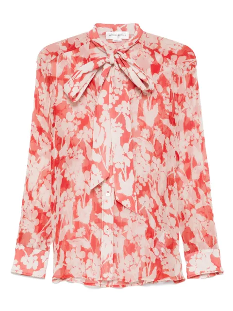 Victoria Beckham chiffon shirt Red 1225WSH006372A