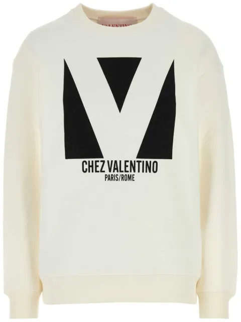 Valentino Garavani logo-print sweatshirt White BMF24F960