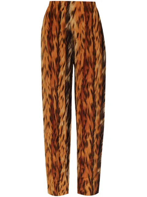 Balenciaga printed straight trousers Brown 681822TRLD5
