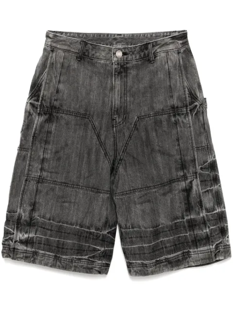 Juun.J acid-wash denim shorts Black JC5525PD15