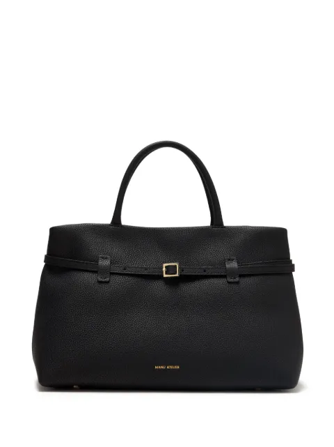 Manu Atelier 35 Le Cambon leather tote bag Black 2024279
