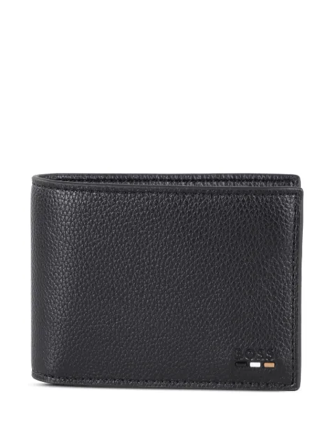 BOSS grained folding wallet Black 50536512
