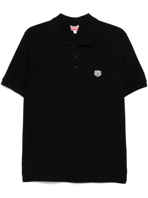 Kenzo Happy Tiger polo shirt Black FF55PO5434PU