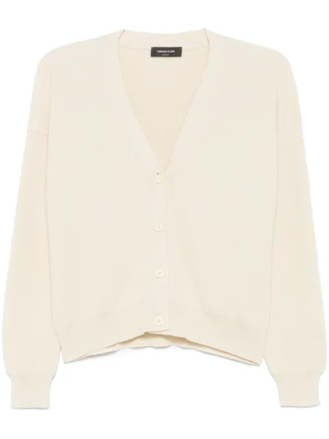 Fabiana Filippi ribbed cardigan Neutrals MAD265F044D5100000