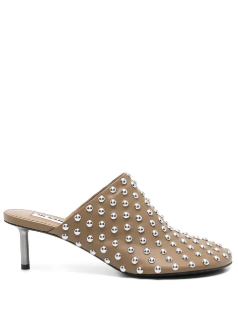 Jil Sander 50mm studded mules Green J15WP0165P8173