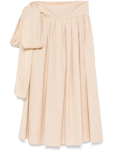 Fabiana Filippi pleated midi skirt Neutrals GND265F414D8180000