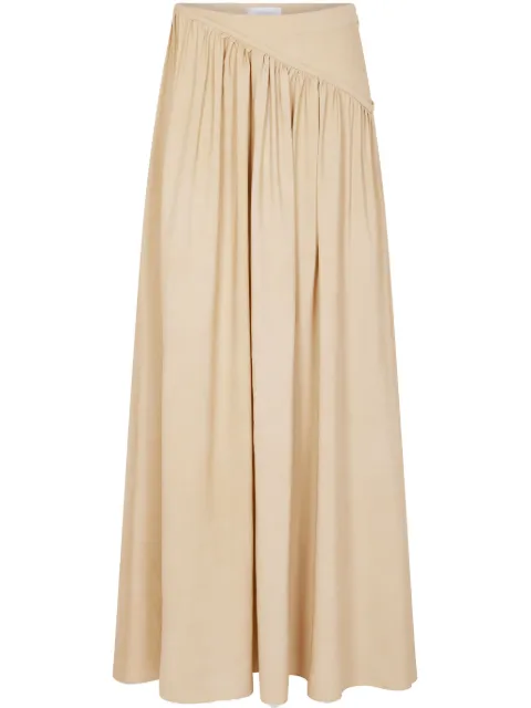 Rabanne twill maxi skirt Neutrals 25ECJU060VI0405