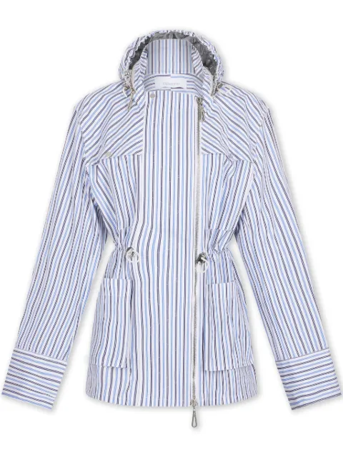Rabanne striped hooded jacket Blue 25ECVE017CO0579