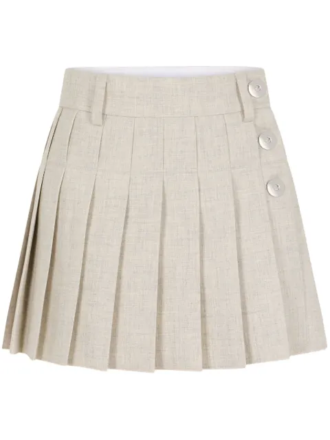 Rabanne pleated mini skirt Neutrals 25ECJU052CO0568