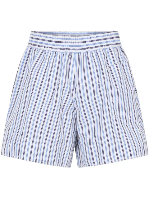 Rabanne poplin cotton shorts Blue 25ECPA032CO0579