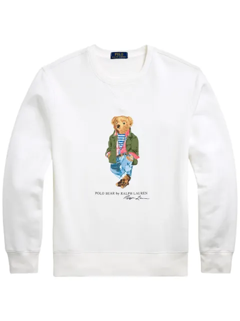 Polo Ralph Lauren bear-motif sweatshirt White 710953718004