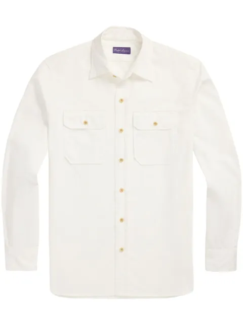 Ralph Lauren Purple Label cotton shirt White 790957878003