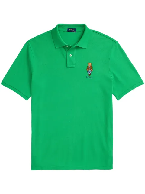 Polo Ralph Lauren Polo Bear-appliqué polo shirt Green 710854495017