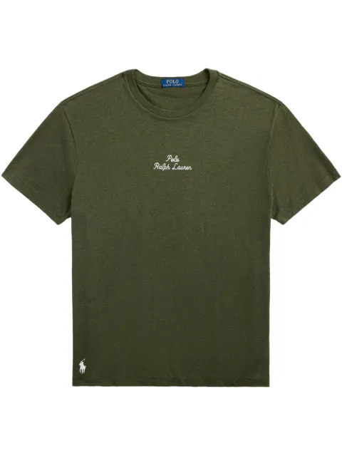 Polo Ralph Lauren logo-embroidered T-shirt Green 710936585021