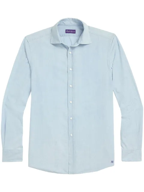 Ralph Lauren Purple Label logo-embroidered shirt Blue 790958743001