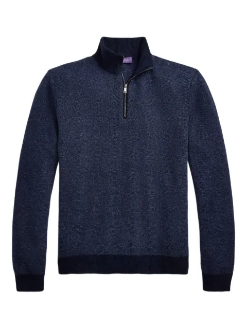 Ralph Lauren Purple Label half-zip jumper Blue 790965742001