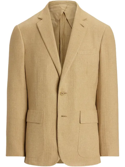 Ralph Lauren Purple Label single-breasted blazer Neutrals 798958337001