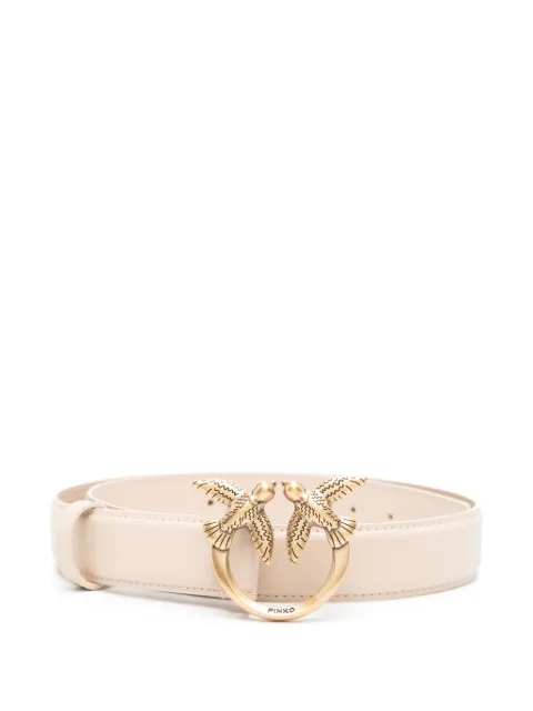 PINKO Love Birds leather belt Neutrals 100125A0F1