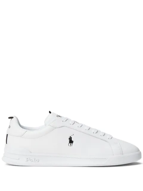 Polo Ralph Lauren Heritage Court II logo-print leather sneakers White 809860883006