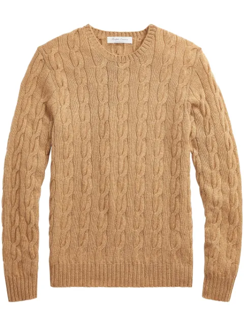Ralph Lauren Purple Label cable-knit jumper Brown 790965739007