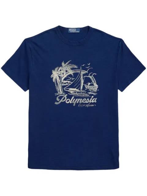 Polo Ralph Lauren graphic-print T-shirt Blue 710958249001