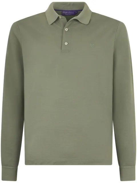 Ralph Lauren Purple Label logo-embroidered polo shirt Green 790957951002
