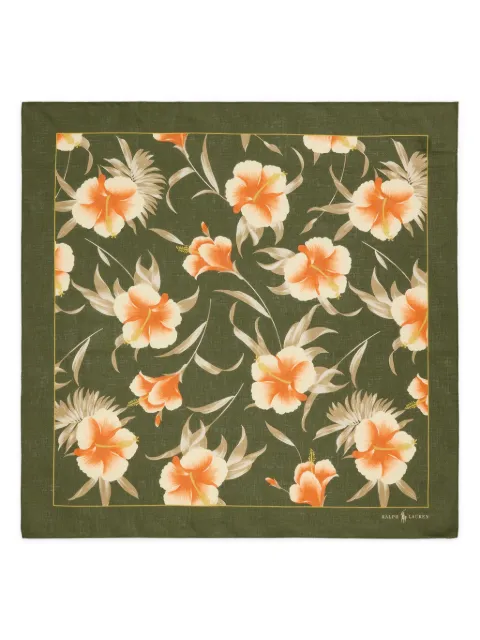 Polo Ralph Lauren floral-print silk bandana Green 712957647001