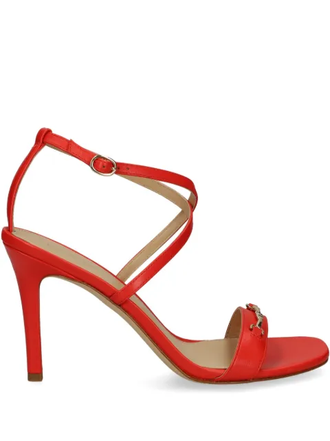 Michael Michael Kors 90mm logo-plaque sandals Red 40R5LEHS1L