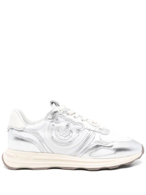 PINKO Love Birds-motif sneakers Silver SS0087P085