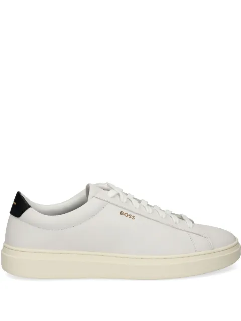 BOSS logo-print sneakers Neutrals 50536480