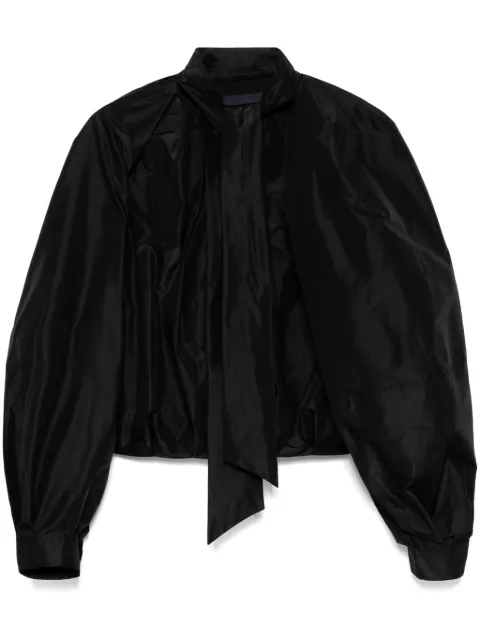 Juun.J scarf-detail volume blouse Black JW5364W04