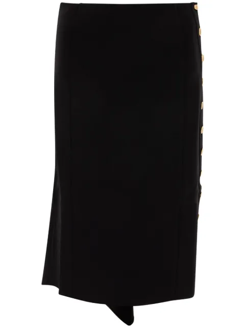 Givenchy asymmetric midi skirt Black BW40XQ4ZPG