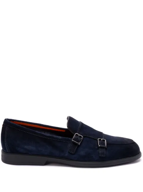 Santoni suede loafers Blue MGAR19006OOTSEAAU60U60