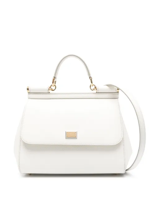 Dolce & Gabbana large Sicily handbag in Dauphine calfskin White BB6002B1001