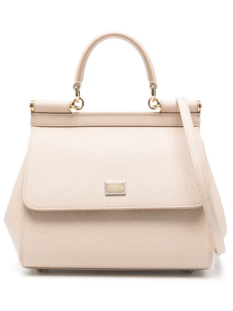Dolce & Gabbana small Sicily handbag in dauphine calfskin Pink BB6003B1001