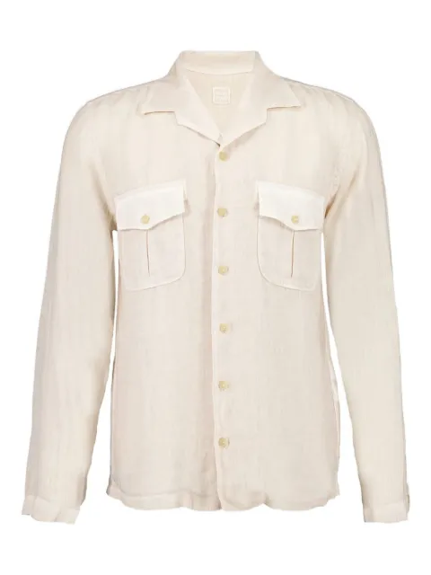 120% Lino pocket long-sleeve shirt Neutrals 32ALIM19QB0000115S00