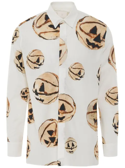 Givenchy Halloween Pumpkin-print shirt White BM60SE149P