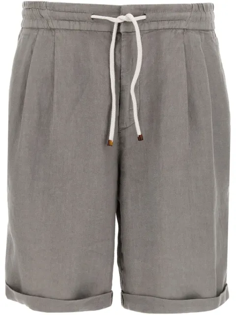 Brunello Cucinelli linen bermuda shorts Grey M243DU0020C6018