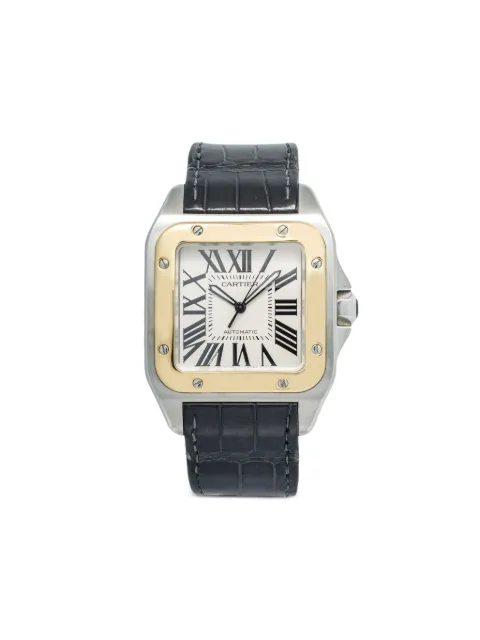 Cartier pre-owned Santos 100 38mm Neutrals 2656W20072X7