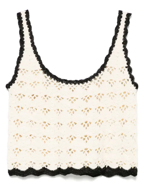 ZIMMERMANN Rhiannon crochet tank Neutrals 3549TSS251