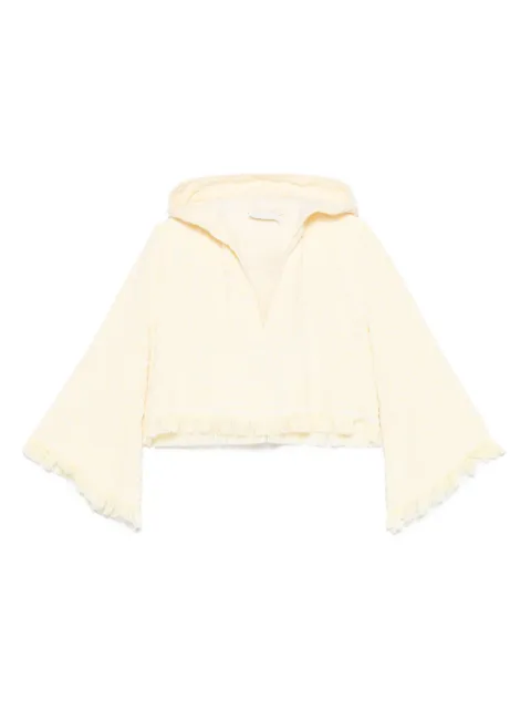 ZIMMERMANN Coco cotton hoodie Yellow 4285TSS254