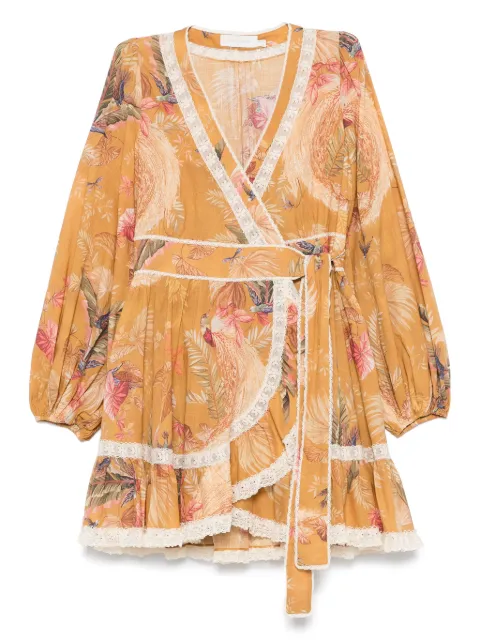 ZIMMERMANN Ascension frill mini dress Yellow 3245DSS253