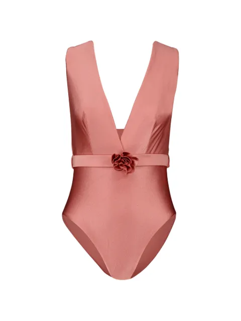 ZIMMERMANN Lucky lunge flower swimsuit Pink 4371WSS252
