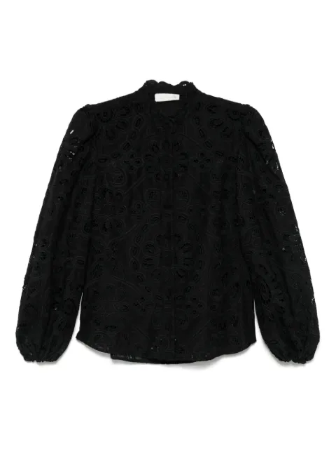 ZIMMERMANN Rhiannon embroidered blouse Black 4253TSS251