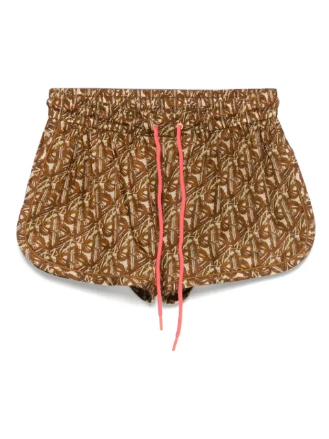 ZIMMERMANN Coco silk shorts Brown 3834ASS254