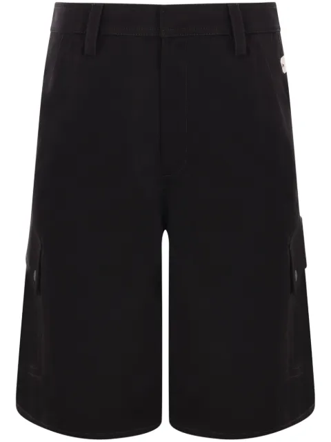 Off-White logo-embroidered cargo shorts Black OMCS003S25FAB0011010