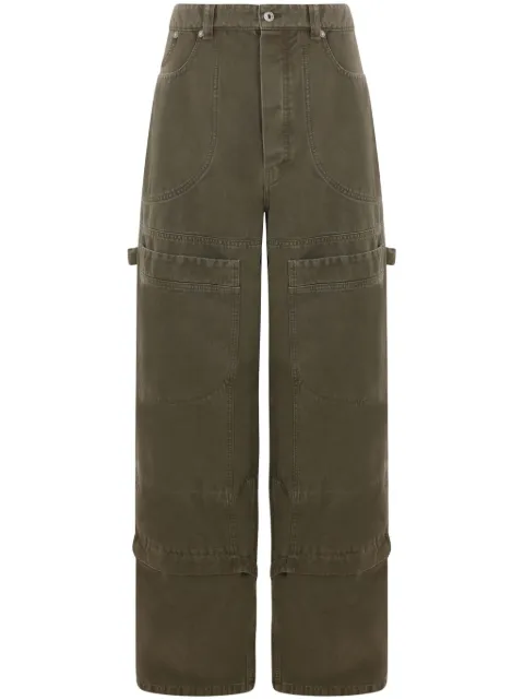 Off-White wide-leg cargo jeans Green OMCE044C99FAB0015800