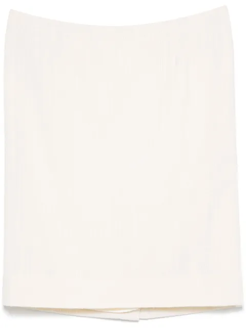 Christian Dior Pre-Owned 1990s wool mini skirt Neutrals DI250LM