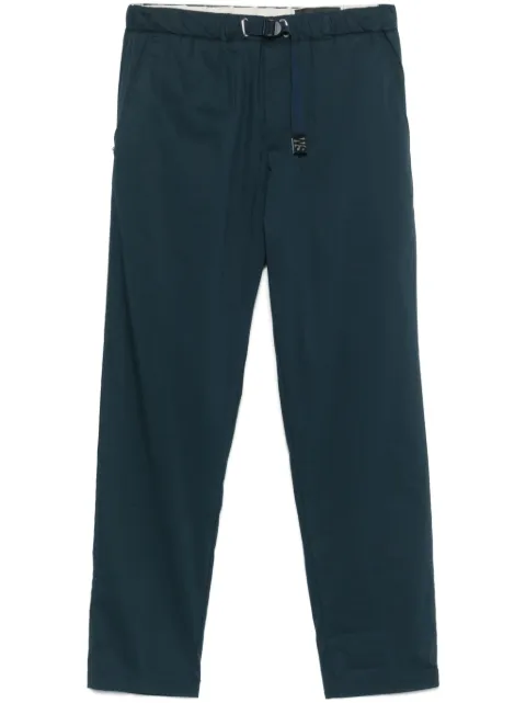 White Sand belted elasticated-waist trousers Blue 25SU66311