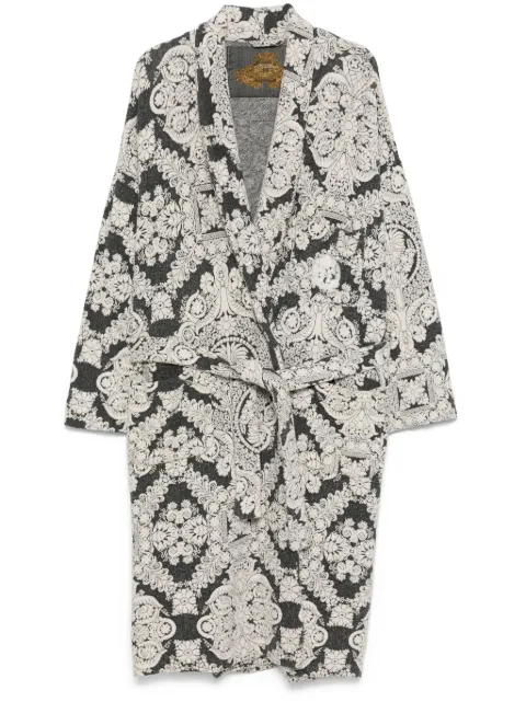Gianfranco Ferré Pre-Owned 1980s paisley-jacquard house coat Grey FE250LH